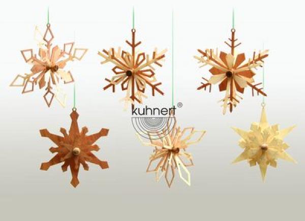 Baumschmuck Schneeflocken, 6er Set